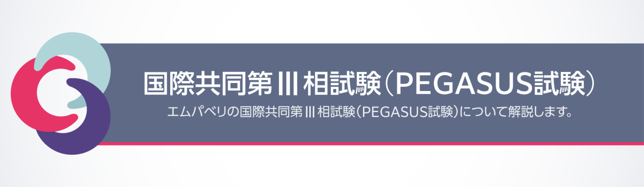 国際共同第Ⅲ相試験（PEGASUS試験）